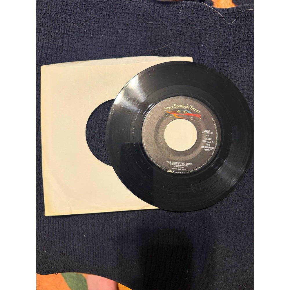 David Seville & The Chipmunks - Chipmunk Song/Ragtime Cowboy Joe 45 vinyl double